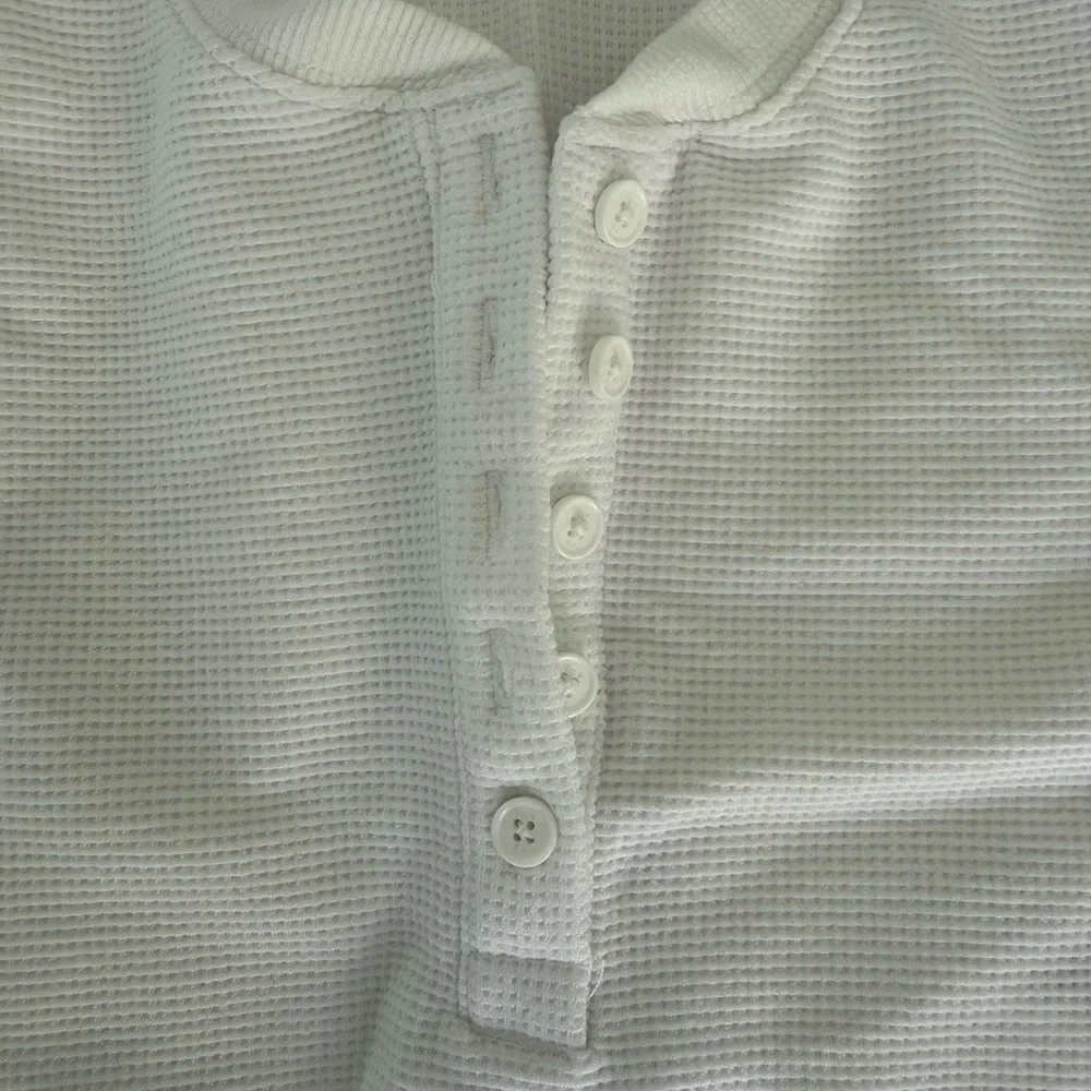 TNA Ivory Ribbed Button-Up Top - Picture 4 of 5